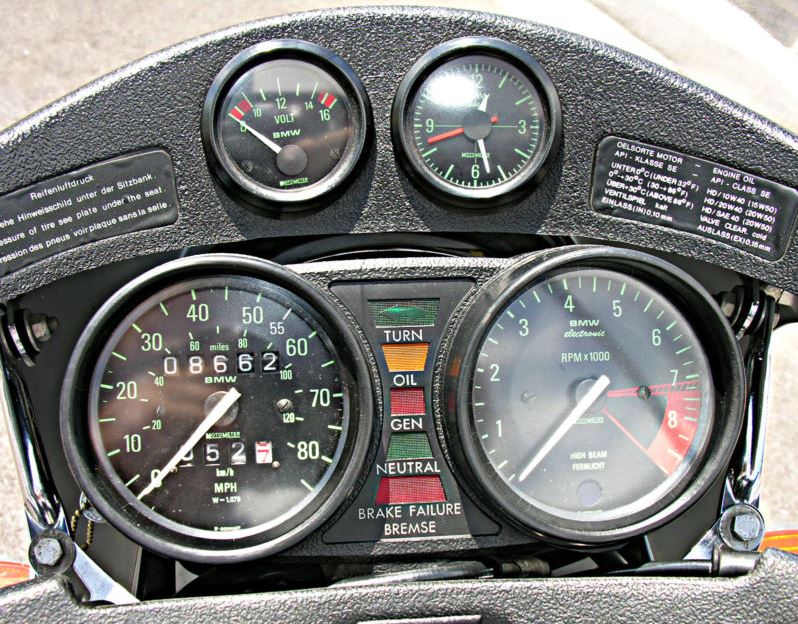 BMW R100S Exklusiv Sport Gauges Bikeurious