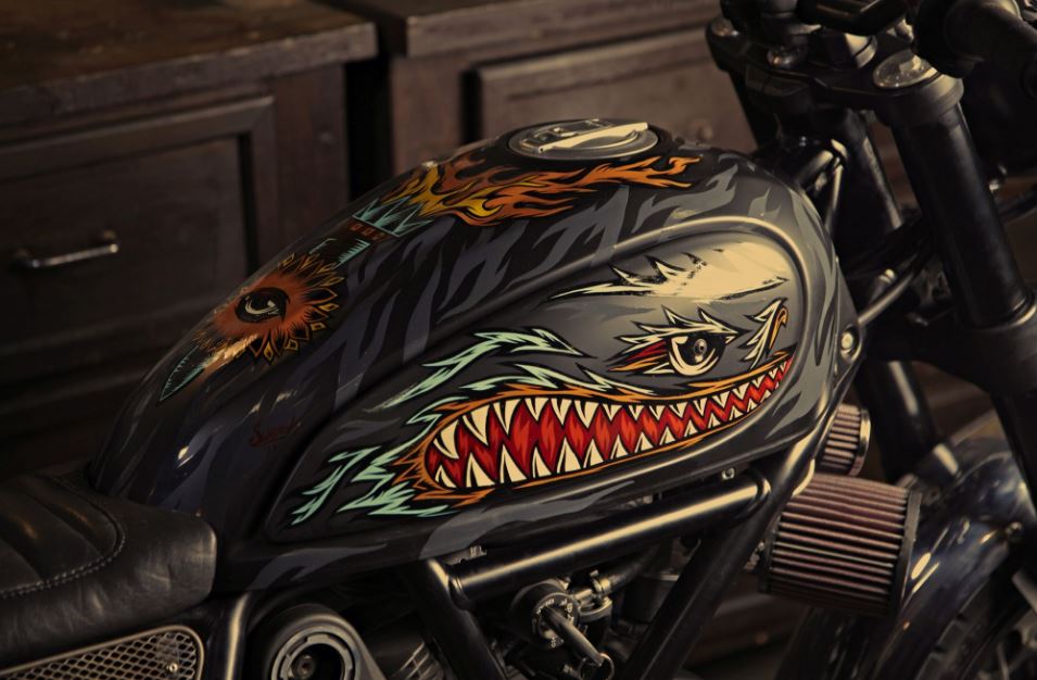 Ducati Scrambler Iron Lungs Tank Bike Urious