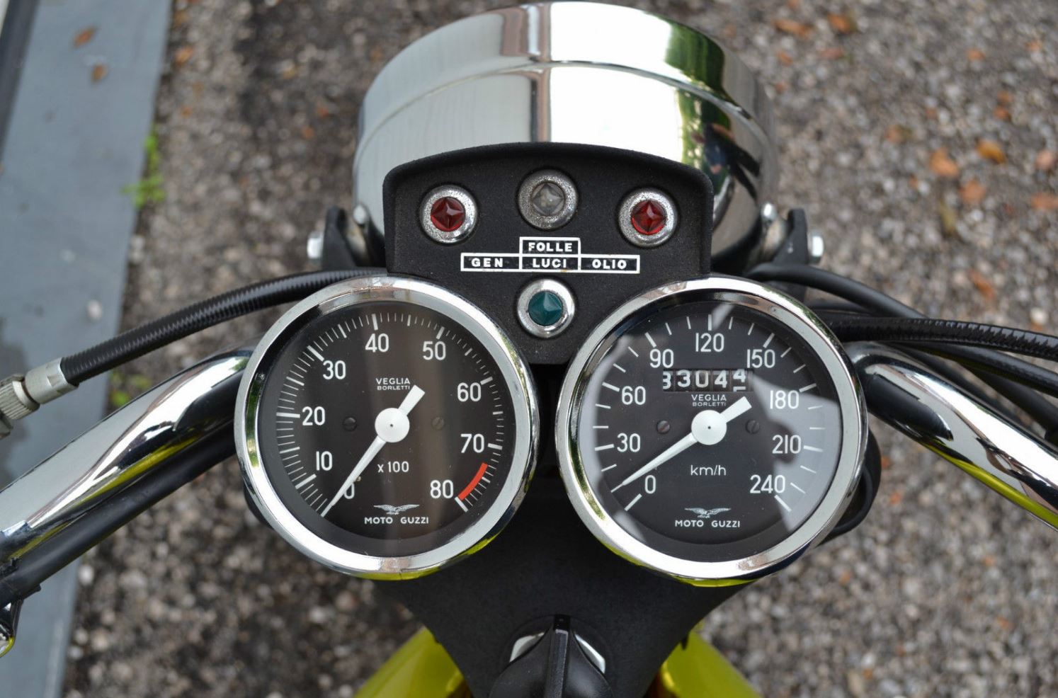 Moto Guzzi V7 Sport Telaio Rosso Gauges Bike Urious