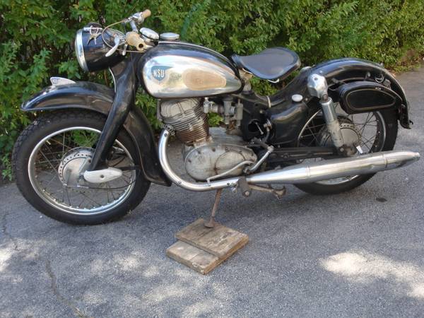 thumbnail image 2 of NSU Super Max Rear Fender Emblem – Metal Sheet, Red, Vintage Motorcycle Part 2 of 5